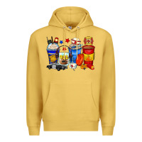 Antique Gold dispatcher coffee cups Premium Hoodie - Zillion Design Studio