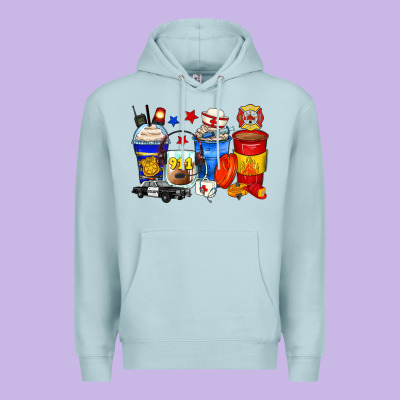 Dispatcher Coffee Cups Premium Hoodie Designed By Zillion Design Studio