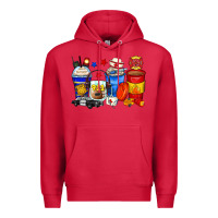 Cardinal dispatcher coffee cups Premium Hoodie - Zillion Design Studio