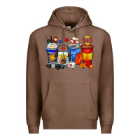 Chestnut dispatcher coffee cups Premium Hoodie - Zillion Design Studio