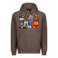 Coffee dispatcher coffee cups Premium Hoodie - Zillion Design Studio