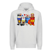 Dove Grey dispatcher coffee cups Premium Hoodie - Zillion Design Studio