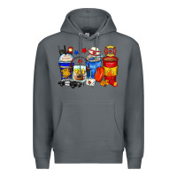 Rock dispatcher coffee cups Premium Hoodie - Zillion Design Studio