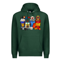 Sports Green dispatcher coffee cups Premium Hoodie - Zillion Design Studio