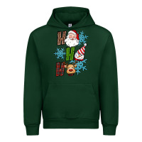 Forest Green ho ho ho christmas Urban Hoodie - RanaPortraitStore