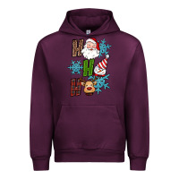 Mauve Wine ho ho ho christmas Urban Hoodie - RanaPortraitStore