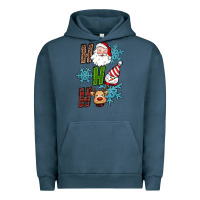 Pigment Midnight Navy ho ho ho christmas Urban Hoodie - RanaPortraitStore