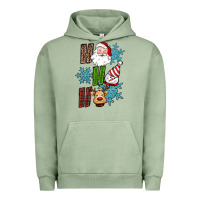 Pigment Oil Green ho ho ho christmas Urban Hoodie - RanaPortraitStore