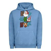 Pigment Pebble Blue ho ho ho christmas Urban Hoodie - RanaPortraitStore