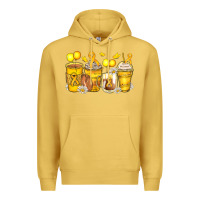 Antique Gold childhood cancer coffee cups Premium Hoodie - Zillion Design Studio