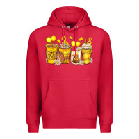 Cardinal childhood cancer coffee cups Premium Hoodie - Zillion Design Studio