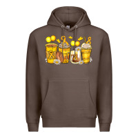 Coffee childhood cancer coffee cups Premium Hoodie - Zillion Design Studio