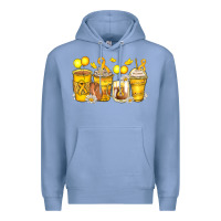 Colony Blue childhood cancer coffee cups Premium Hoodie - Zillion Design Studio