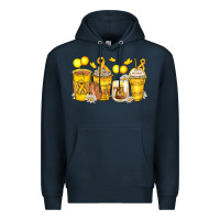 Childhood Cancer Coffee Cups Premium Hoodie | Teevron