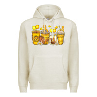 Oatmeal Heather childhood cancer coffee cups Premium Hoodie - Zillion Design Studio