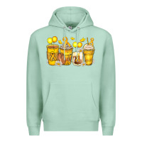 Seafoam childhood cancer coffee cups Premium Hoodie - Zillion Design Studio