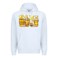White childhood cancer coffee cups Premium Hoodie - Zillion Design Studio