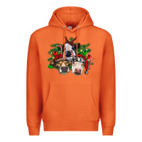 Carrot christmas cows with tree Premium Hoodie - RanaPortraitStore