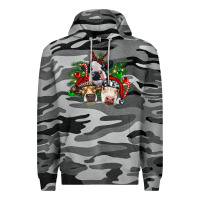 Slate Camo christmas cows with tree Premium Hoodie - RanaPortraitStore