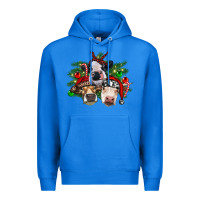 True Royal christmas cows with tree Premium Hoodie - RanaPortraitStore