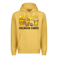 Antique Gold childhood cancer coffee cups Premium Hoodie - Zillion Design Studio
