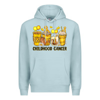 Blue Mist childhood cancer coffee cups Premium Hoodie - Zillion Design Studio