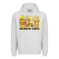 Dove Grey childhood cancer coffee cups Premium Hoodie - Zillion Design Studio