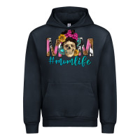 Navy mom life with skull Urban Hoodie - texasbilliewilder