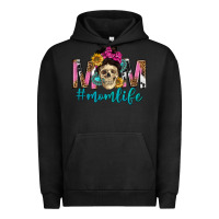 Pigment Black mom life with skull Urban Hoodie - texasbilliewilder