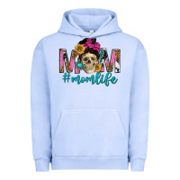 Pigment Grape Ice mom life with skull Urban Hoodie - texasbilliewilder
