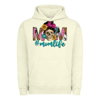 Pigment Pistachio mom life with skull Urban Hoodie - texasbilliewilder