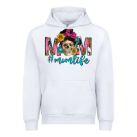 White mom life with skull Urban Hoodie - texasbilliewilder