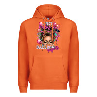 Carrot just minding my balloon business messy bun Premium Hoodie - texasbilliewilder