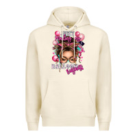 Tofu just minding my balloon business messy bun Premium Hoodie - texasbilliewilder