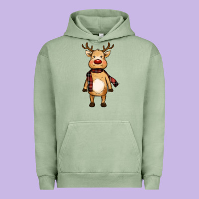 Cute Reindeer Urban Hoodie Designed By Ranaportraitstore