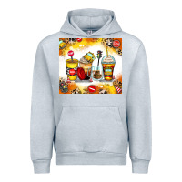 Heather Grey bus driver coffee cups Urban Hoodie - Zillion Design Studio