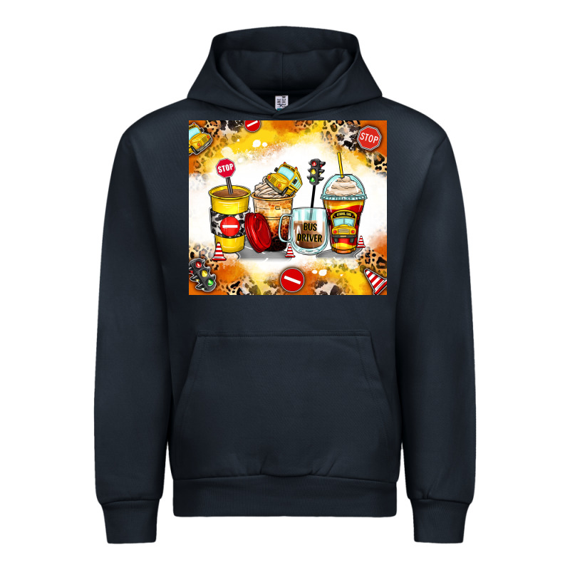 Bus Driver Coffee Cups Urban Hoodie by Zillion Design Studio | Teevron