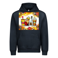 Navy bus driver coffee cups Urban Hoodie - Zillion Design Studio