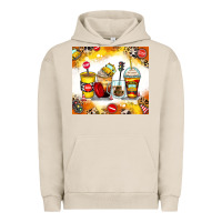 Pigment French Oak bus driver coffee cups Urban Hoodie - Zillion Design Studio