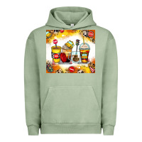 Pigment Oil Green bus driver coffee cups Urban Hoodie - Zillion Design Studio