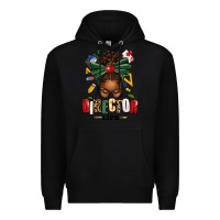 Black director life afro messy bun Premium Hoodie - texasbilliewilder