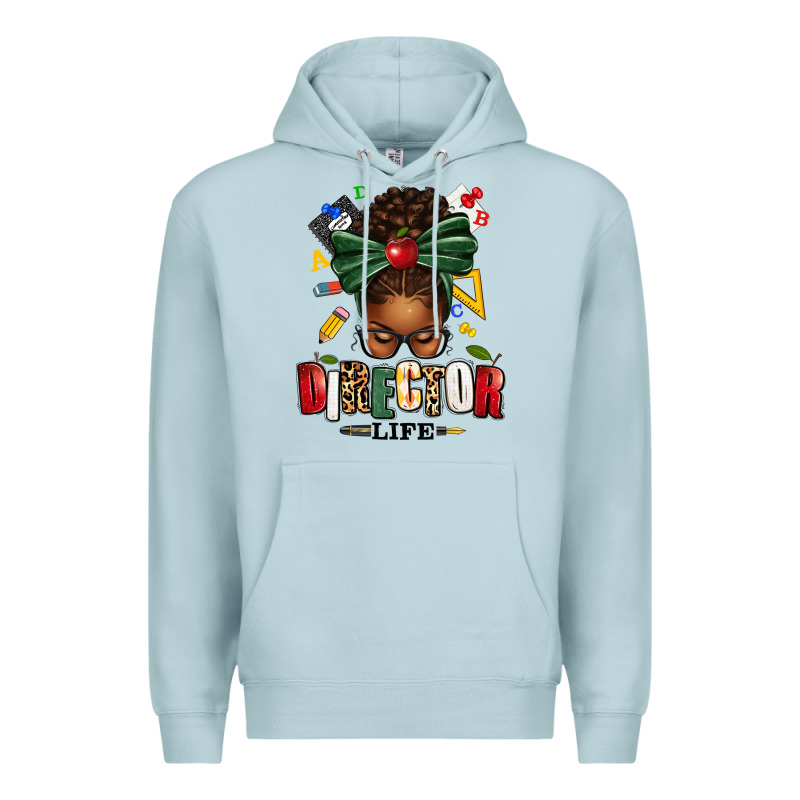 Director Life Afro Messy Bun Premium Hoodie by texasbilliewilder | Teevron