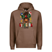 Chestnut director life afro messy bun Premium Hoodie - texasbilliewilder
