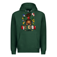 Sports Green director life afro messy bun Premium Hoodie - texasbilliewilder