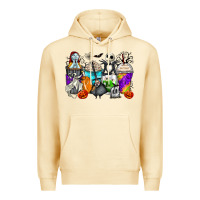 Pina Colada halloween cartoon characters coffee cups Premium Hoodie - Zillion Design Studio