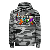 Slate Camo halloween cartoon characters coffee cups Premium Hoodie - Zillion Design Studio