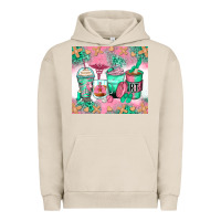 Pigment French Oak respiratory therapist coffee cups Urban Hoodie - Zillion Design Studio