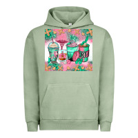 Pigment Oil Green respiratory therapist coffee cups Urban Hoodie - Zillion Design Studio