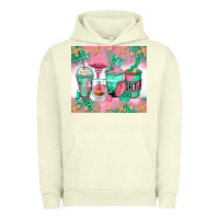 Pigment Pistachio respiratory therapist coffee cups Urban Hoodie - Zillion Design Studio