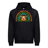 Black reindeer rainbow christmas Urban Hoodie - RanaPortraitStore